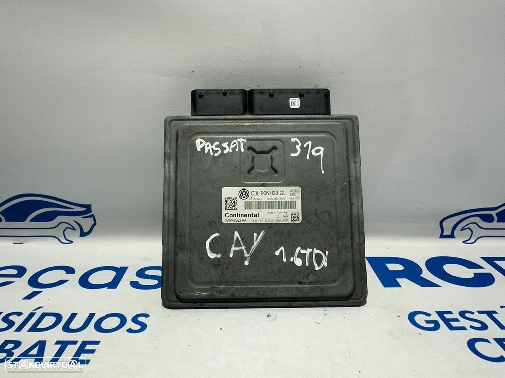 .Centralina Motor Continental VW Volkswagen Passat B6 1.6 TDi CAY 03L906023GL 5WP42662AA 2009 - 2014 - 1