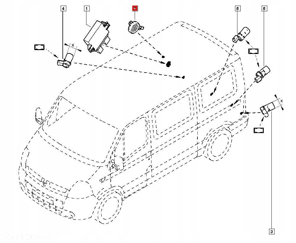 GŁOŚNIK PARKOWANIA PDC BUZZER RENAULT SCENIC III 8200259144 - 8