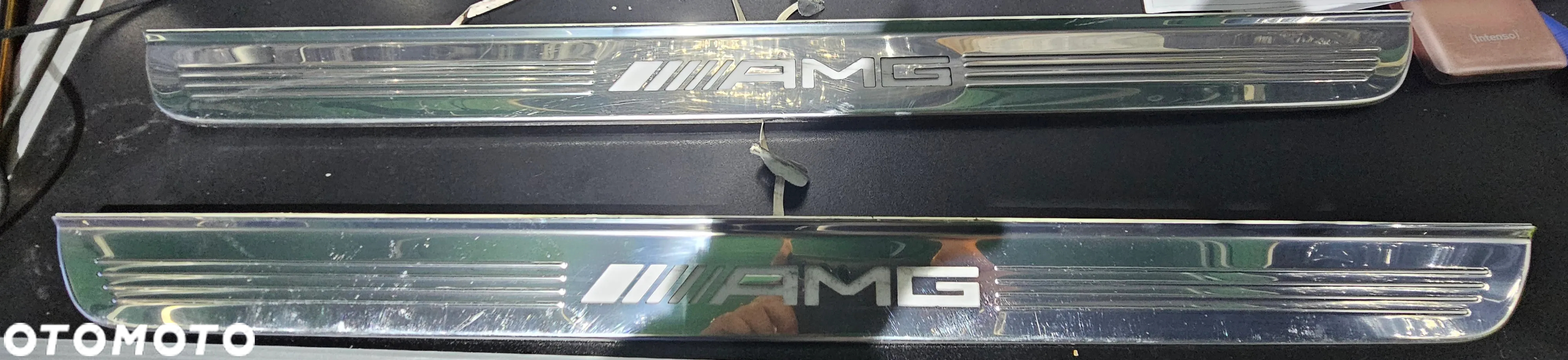Listwa AMG wewnętrzna progowa listwy LED komplet Mercedes A2056809108 - 5