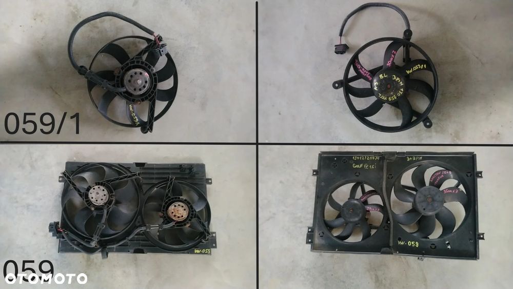 VW-001-399 WENTYLATOR CHŁODNICY VW AUDI SEAT SKODA - 11