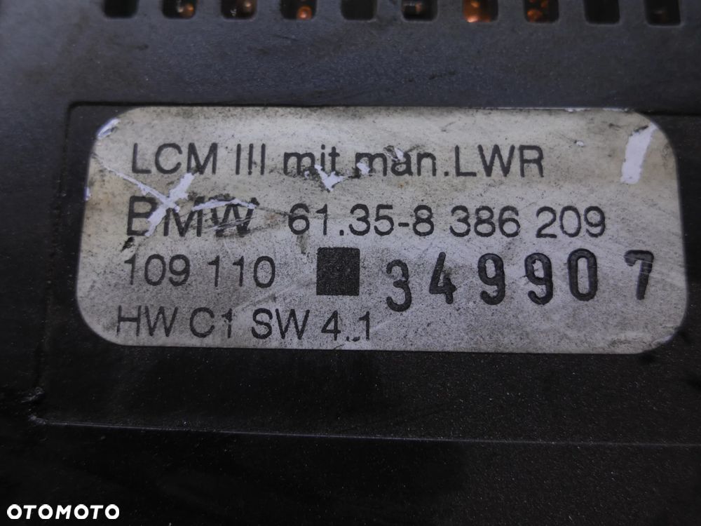 STEROWNIK MODUŁ ŚWIATEŁ BMW 5 E39 8386209 / 61.35-8386209 - 2