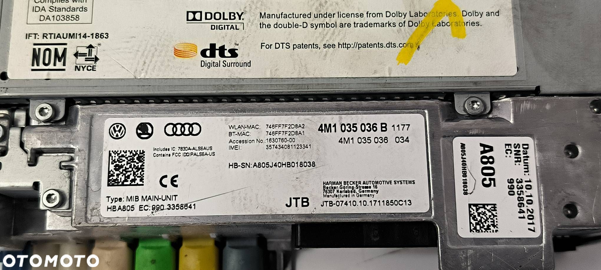CZYTNIK NAWIGACJI AUDI Q7 II 4M 4M1035036 - 4
