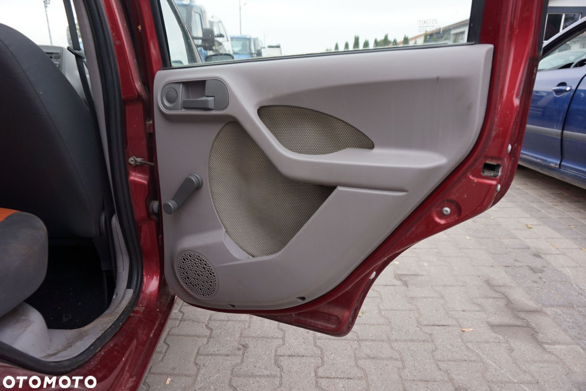 DRZWI TYLNE PRAWE PANDA II 132F  CZERWONY ROSSO FIAT 2003-2012 - 9