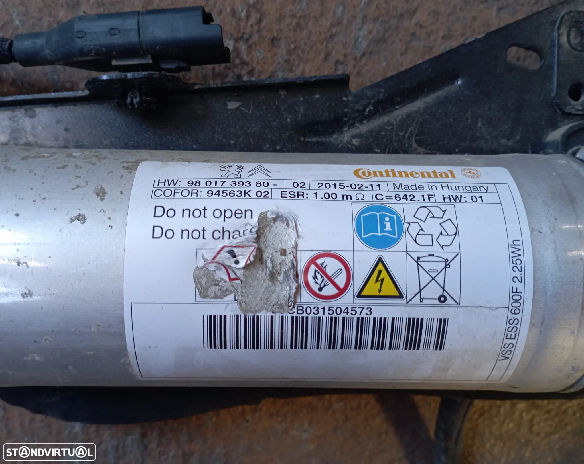 Centralina Start/Stop Citroen Berlingo / C4 / Peugeot 208 / 308 / 508 1.6 Hdi 2015 Ref. 9801739380 - 2