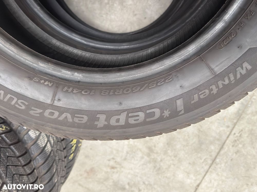 Vând 4 anvelope 225/60/18 hankook de iarnă ca noi - 6