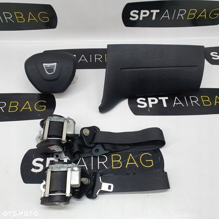 DACIA DOKKER LODGY ZAŚLEPKA PODUSZKI AIRBAG AIR BAG PASY KIT SET - 1