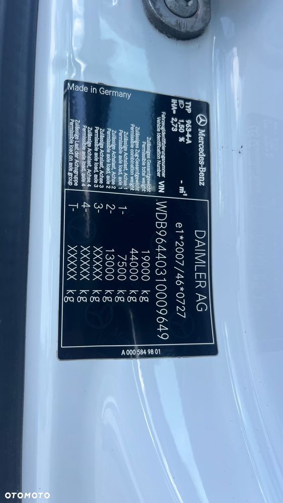 Mercedes-Benz 4X4 AROCS HAD Alufelgi Łóżko Hydraulika Do Wywrotu, Wywrotki, z Niemiec AROCS 4x4 ( HAD,  Hydrodrive), hydraulika - 13