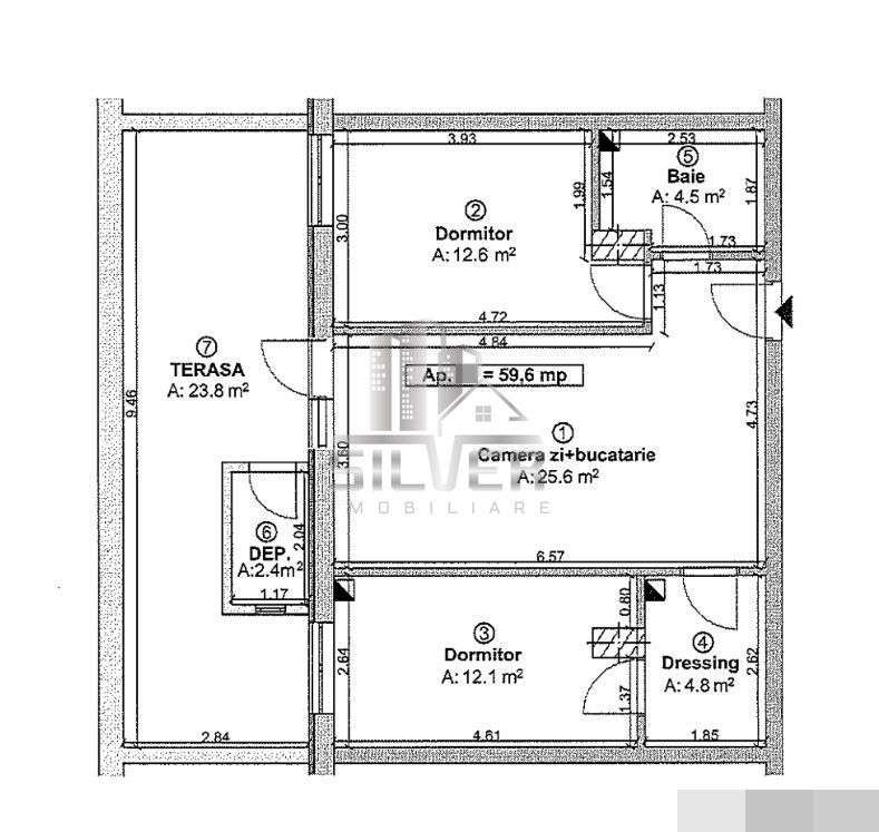 Apartament cu 3 camere/terasa 24 mp/boxa/finisaje incluse/PRET REDUS! — fotografia 3