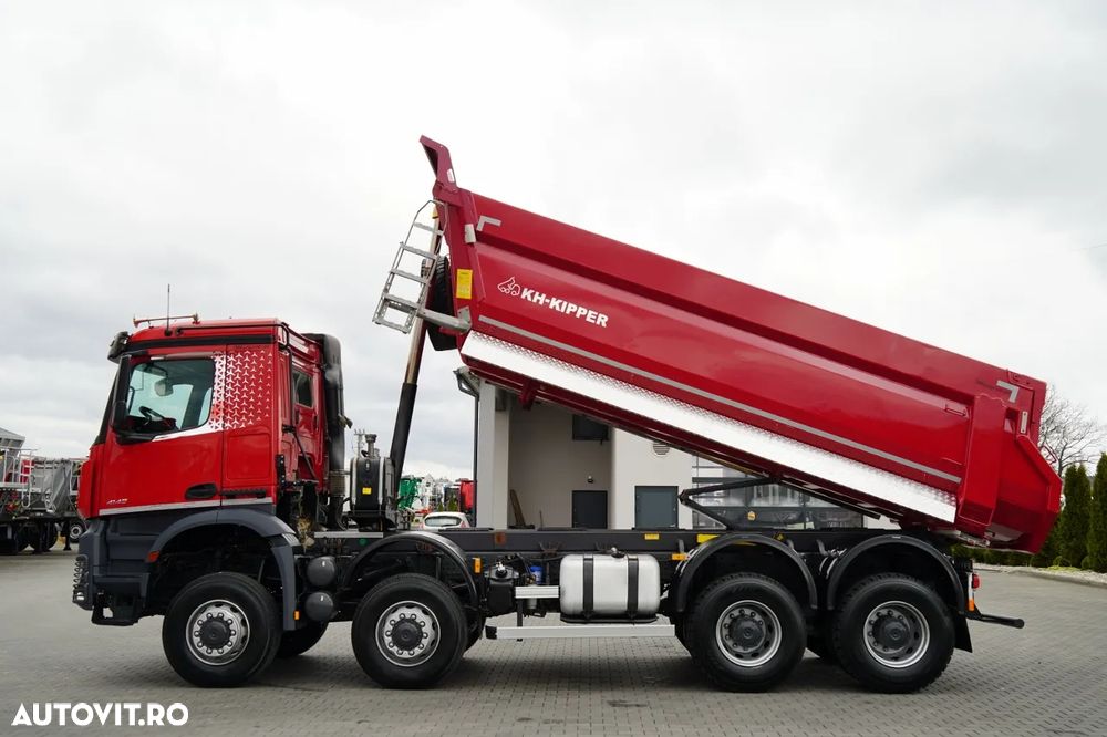 Mercedes-Benz AROCS 4145 / 8x8 / BASCULATOR SPATE / KH KIPPER / MANUAL / ANVELOPE 100% / EURO 6 - 2