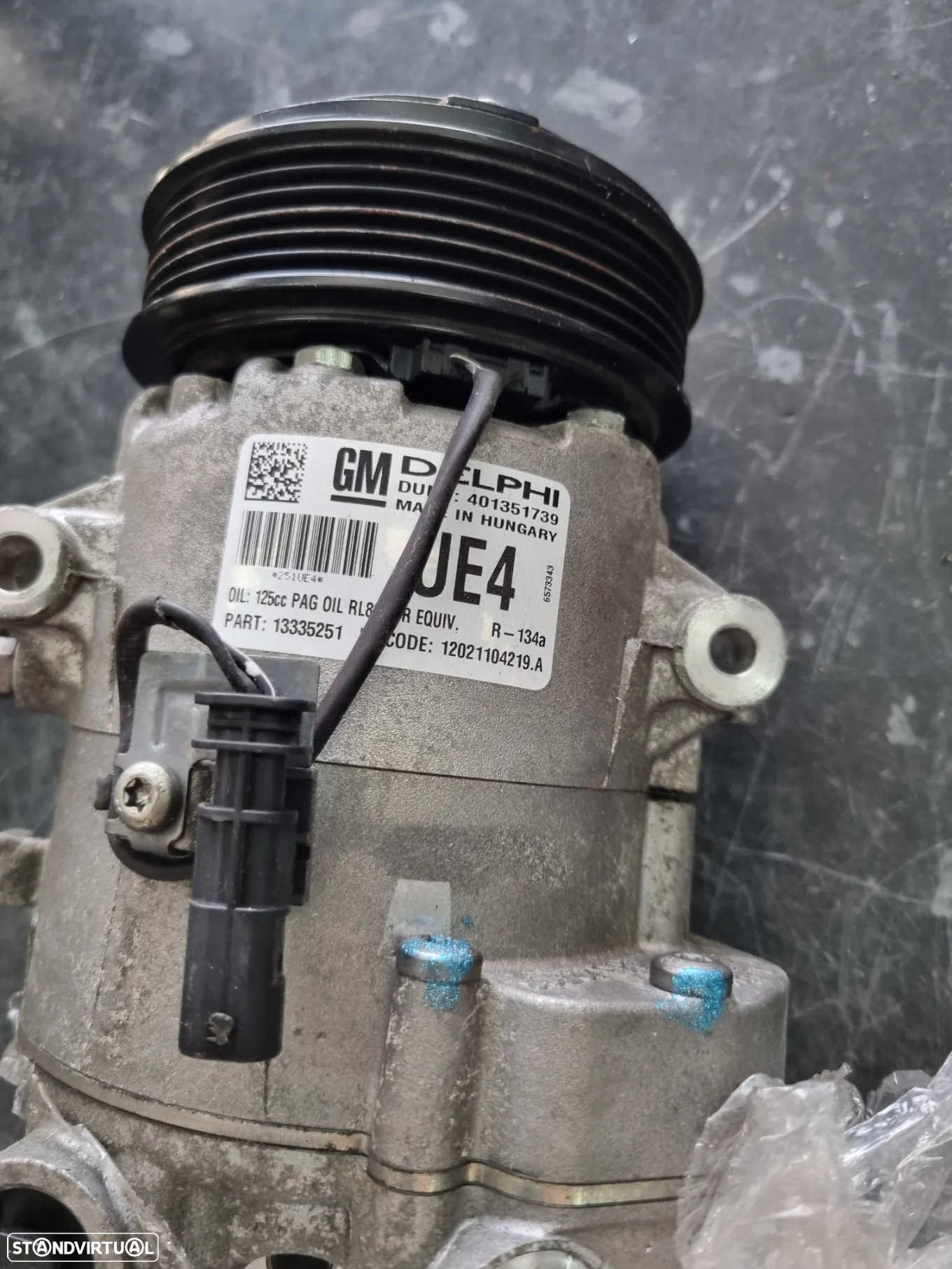 Compressor de ac Opel Zafira - Astra  - Ref : do motor : A17DTS - 3