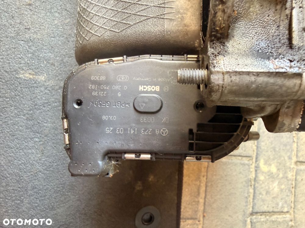 Kolektor ssący przepustnica Mercedes 5.5 V8 273 A273140 07 01 A2731410325 - 2
