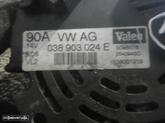 Alternador   038903024E SEAT SEAT LEON 1 (1M) 2006 1.9TDI 100CV 5P PRETO VALEO - 3