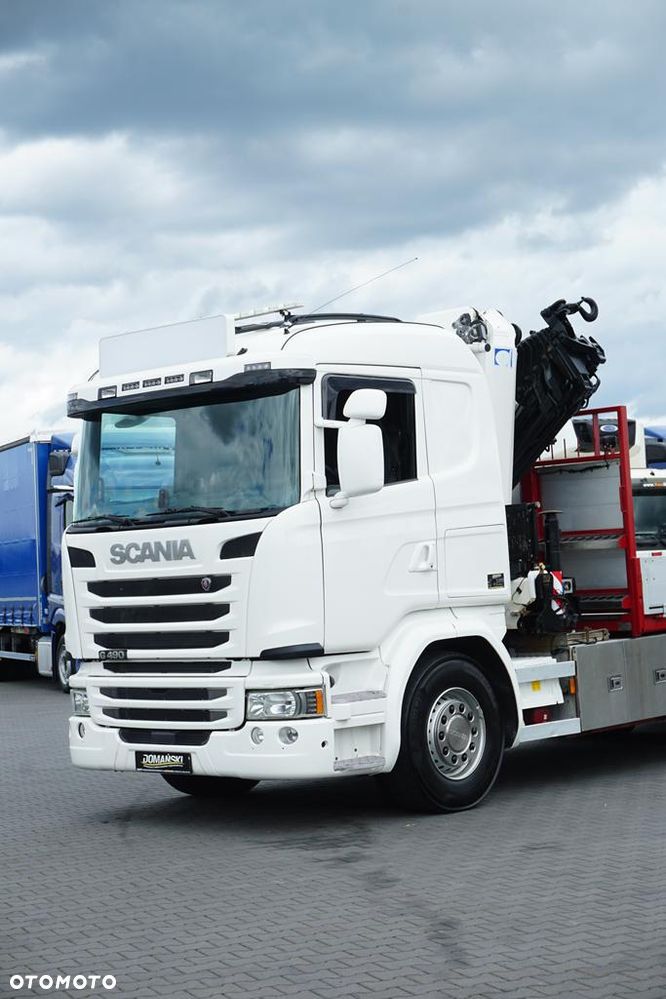 Scania G 490 / 6 X 2 / SKRZYNIOWY + HDS / HMF 3220 K7 / WYSIĘG 18,9 M - 37