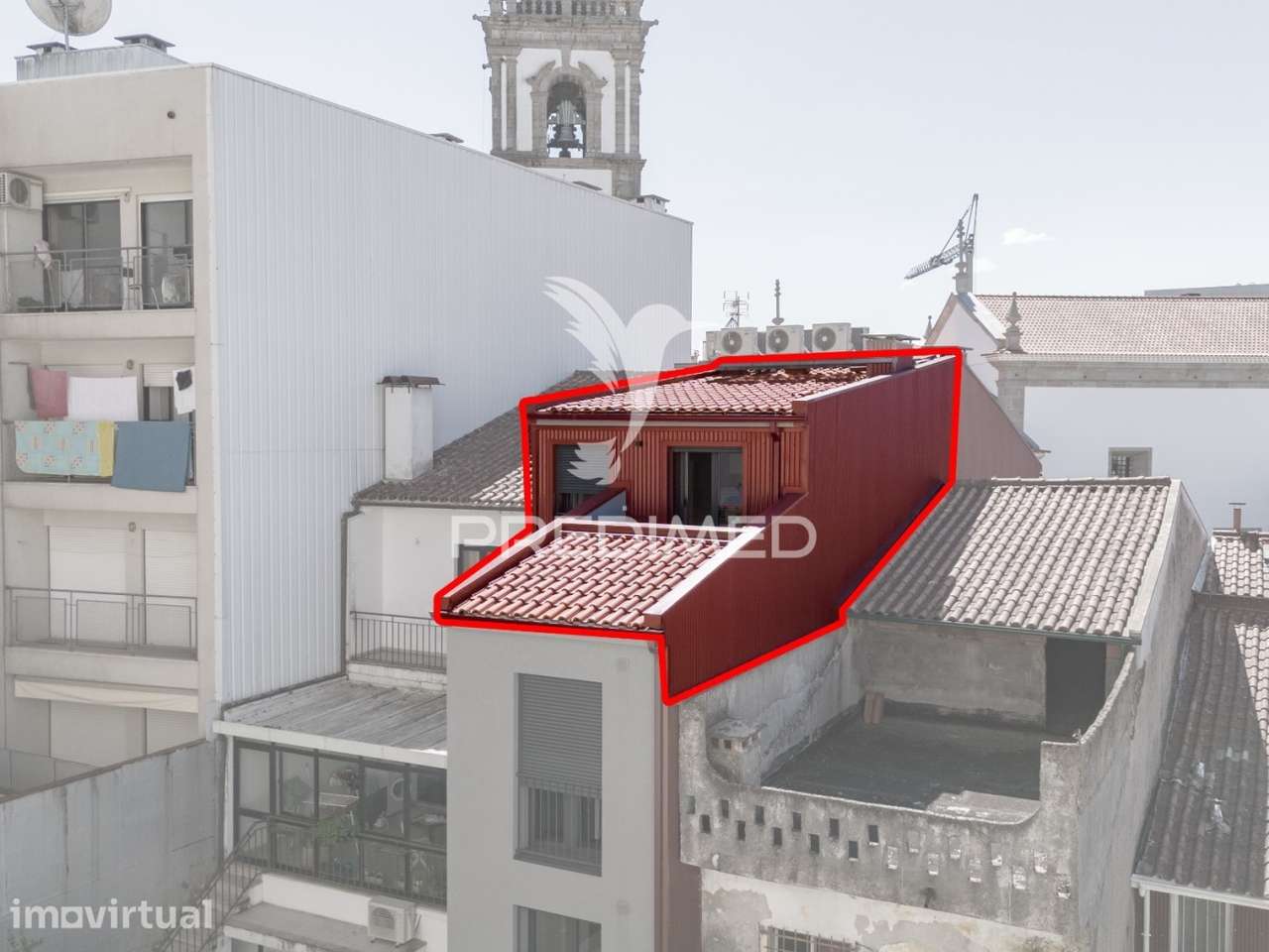 Apartamento T0 para arrendamento – Cobertura com Terraço – Braga - Grande imagem: 2/16