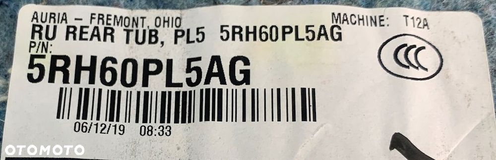 U7 CHRYSLER PACIFICA II 16- WYKŁADZINA DYWAN BAGAŻNIKA 5RH60PL5AG - 3