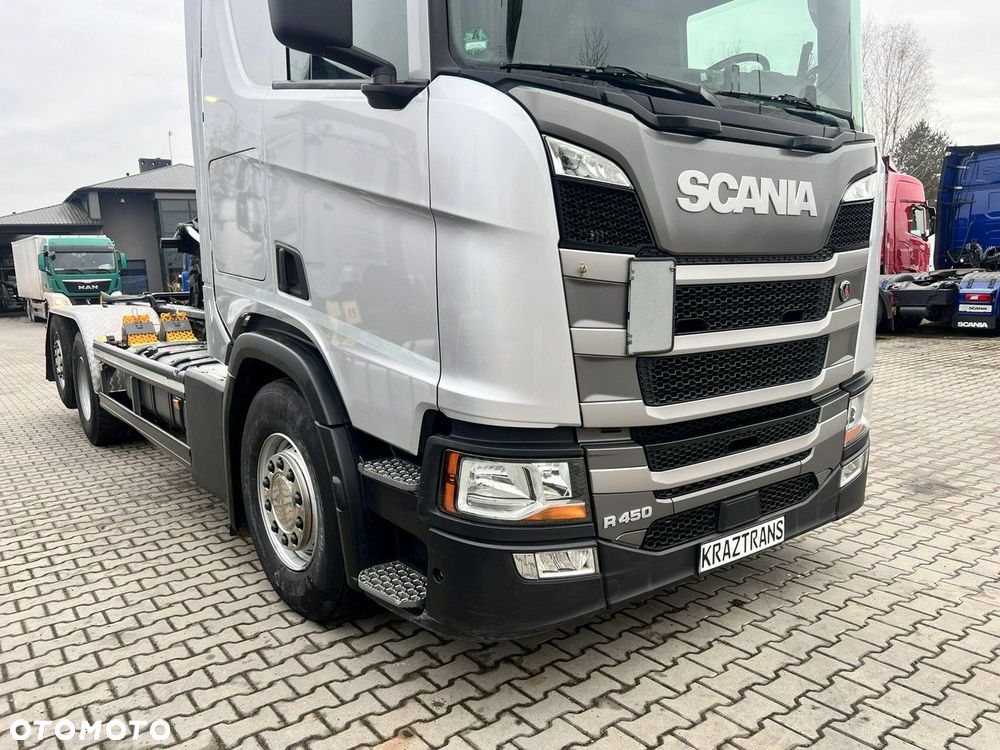 Scania r450 hakowiec palfinger 6x2/4 z Niemiec Cały na poduszce 2019 - 20