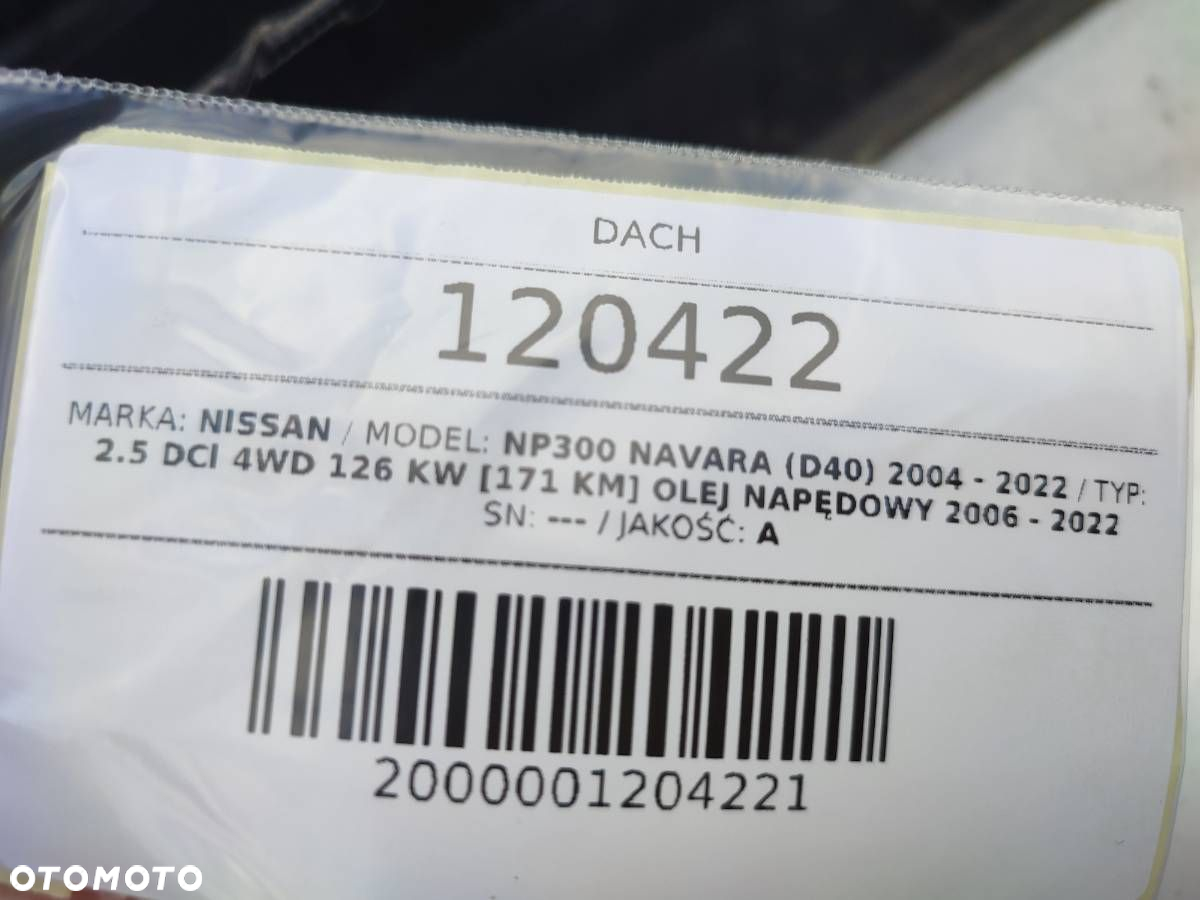 DACH RELINGI SZYBERDACH PANORAMA NISSAN NAVARA D40 - 9