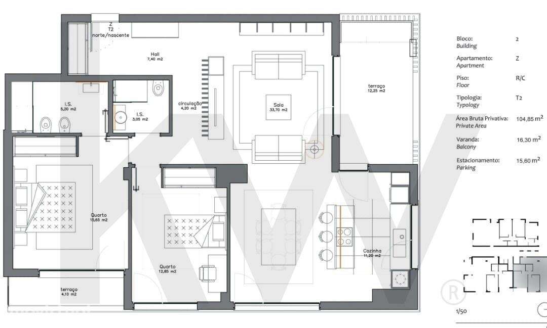 Apartamento T2 Novo e Moderno em  Pombal - Grande imagem: 5/6
