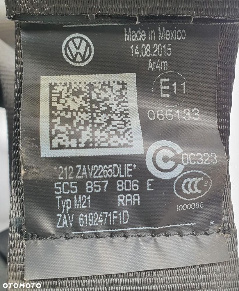 PAS NAPINACZ PRAWY TYŁ VW NEW BEETLE II 5C5857806E - 2
