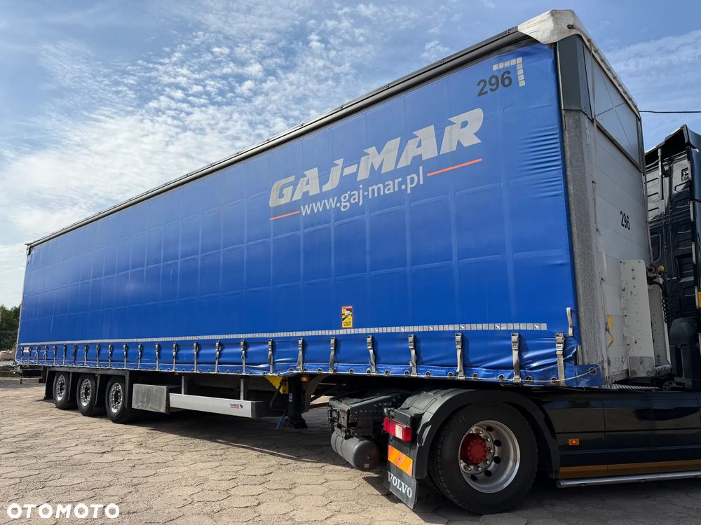 Schmitz Cargobull FIRANKA MEGA / OPONY R 19.5 / RAMA OCYNK / PODNOSZONY REGULOWANY DACH / KOŁO ZAPASOWE / ALUMINIOWE DESKI / BARDZO ŁADNY STAN / FAKTURA VAT MARŻA / 2021 ROK !! - 2