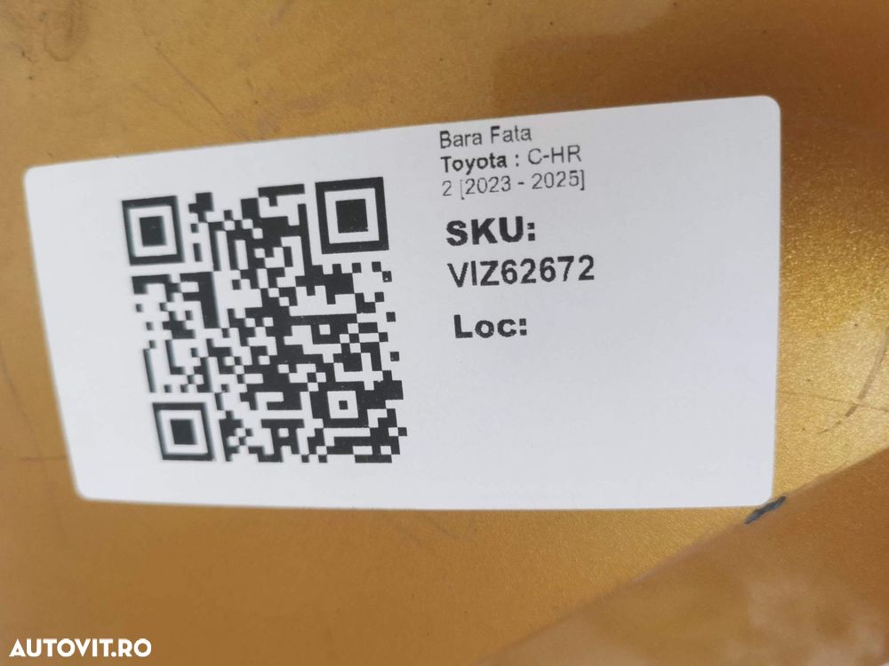 Bara Fata Toyota  C-HR 2 [2023 - 2025] Originala In Stare Buna - 8