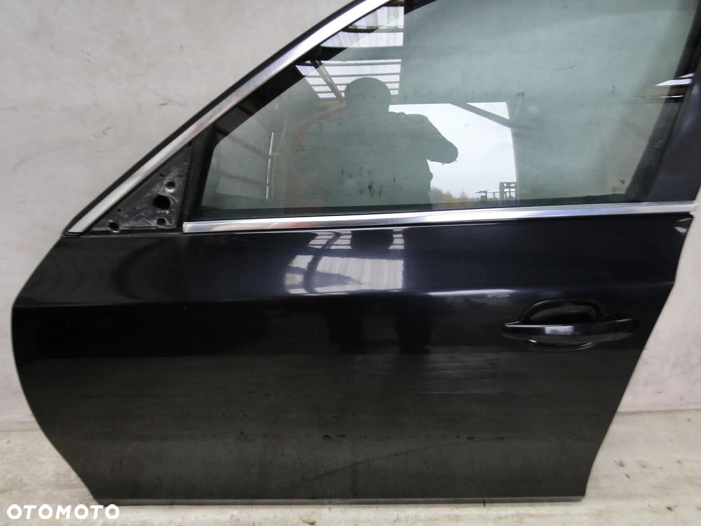 BMW 5 E60 E61 DRZWI LEWE PRZÓD PRZEDNIE SCHWARZ 2 KOMPLETNE - 7