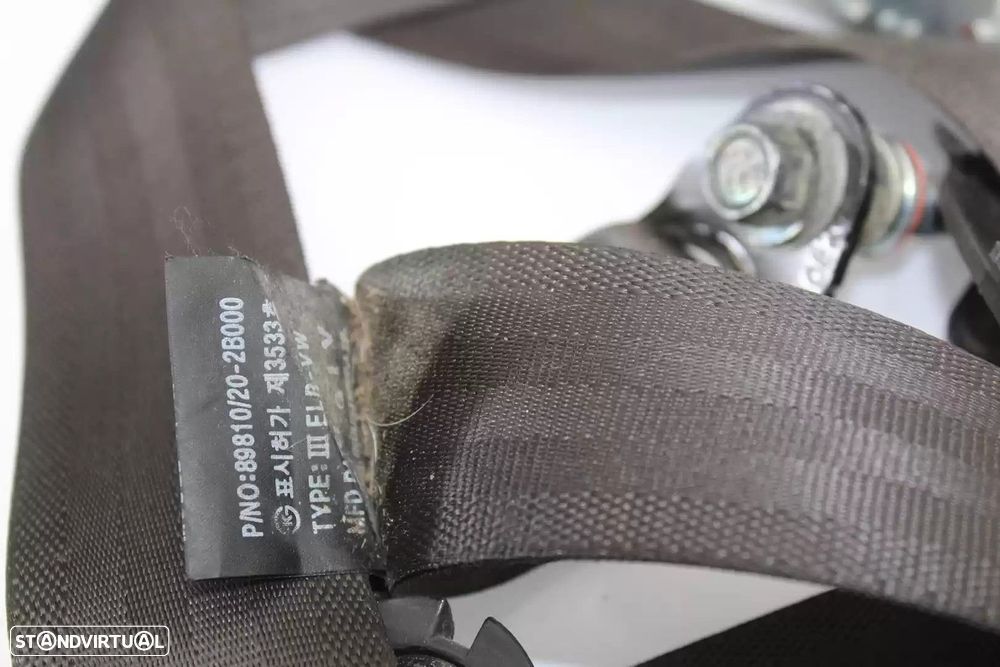 CINTO SEGURANÇA TRASEIRO DIREITO HYUNDAI SANTA FÉ II 2011 -898202B000 - 3
