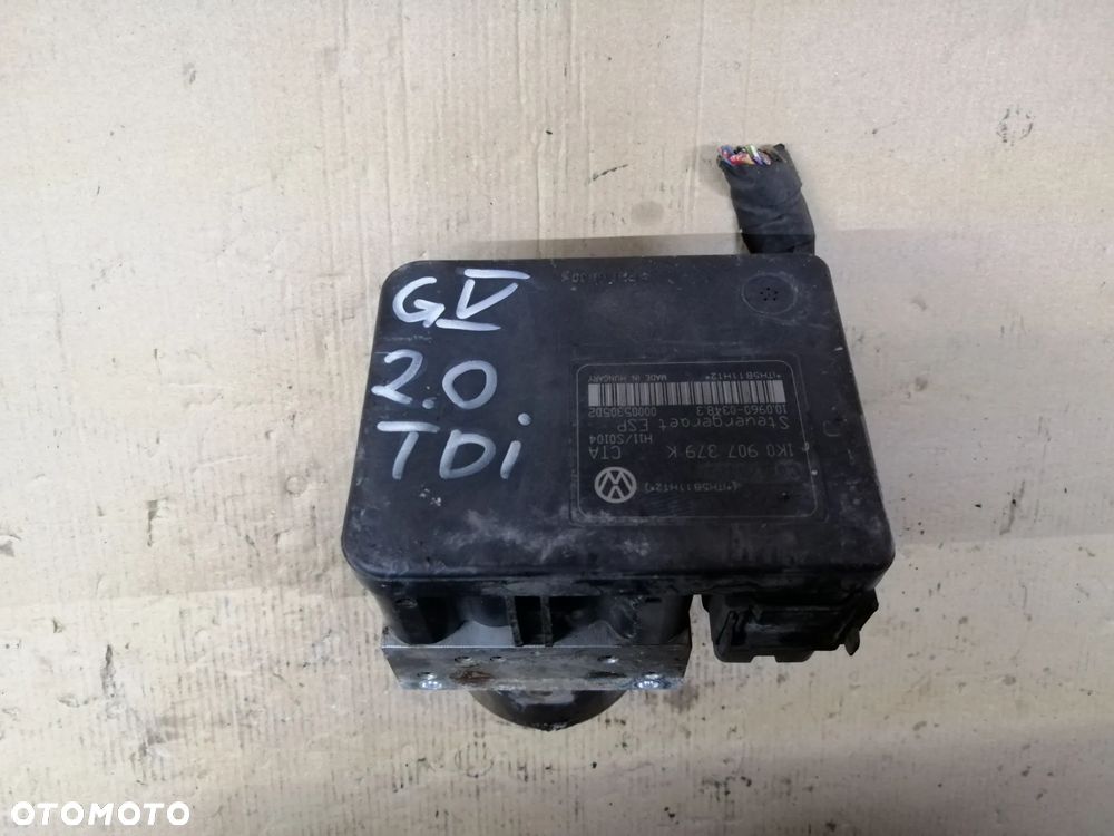 Volkswagen Golf V pompa sterownik abs 1K0907379K 1K0614517H plus wtyczka z wiązką - 5