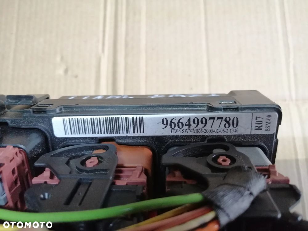 Peugeot 207 1.4 VTi  8FS zestaw startowy komputer  Bosch 0261201863 BSi BSM stacyjka immo klucze licznik i inne - 12
