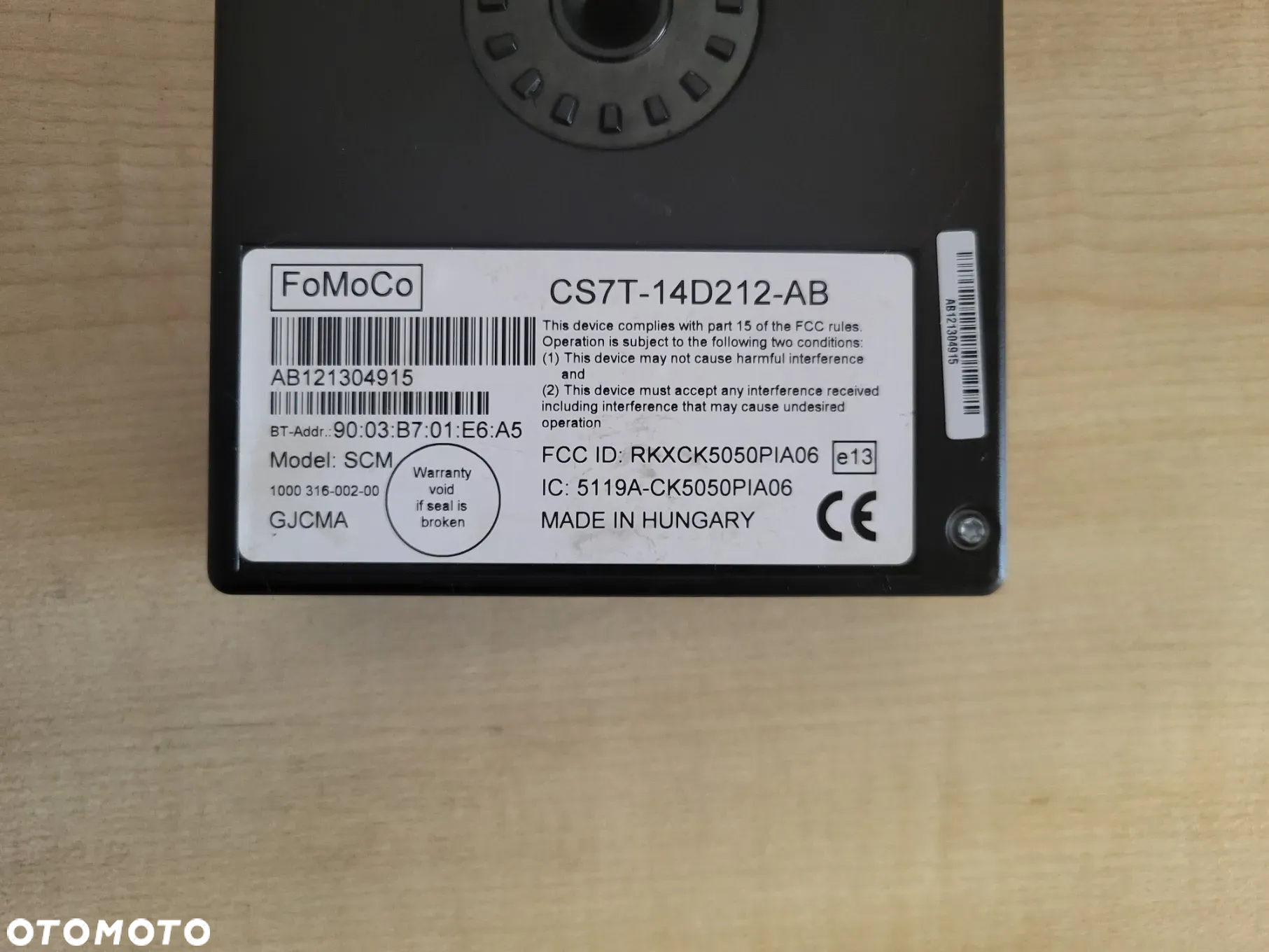 MODUŁ BLUETOOTH FORD MONDEO MK4 S-MAX MK1 CS7T-14D212-AB - 4