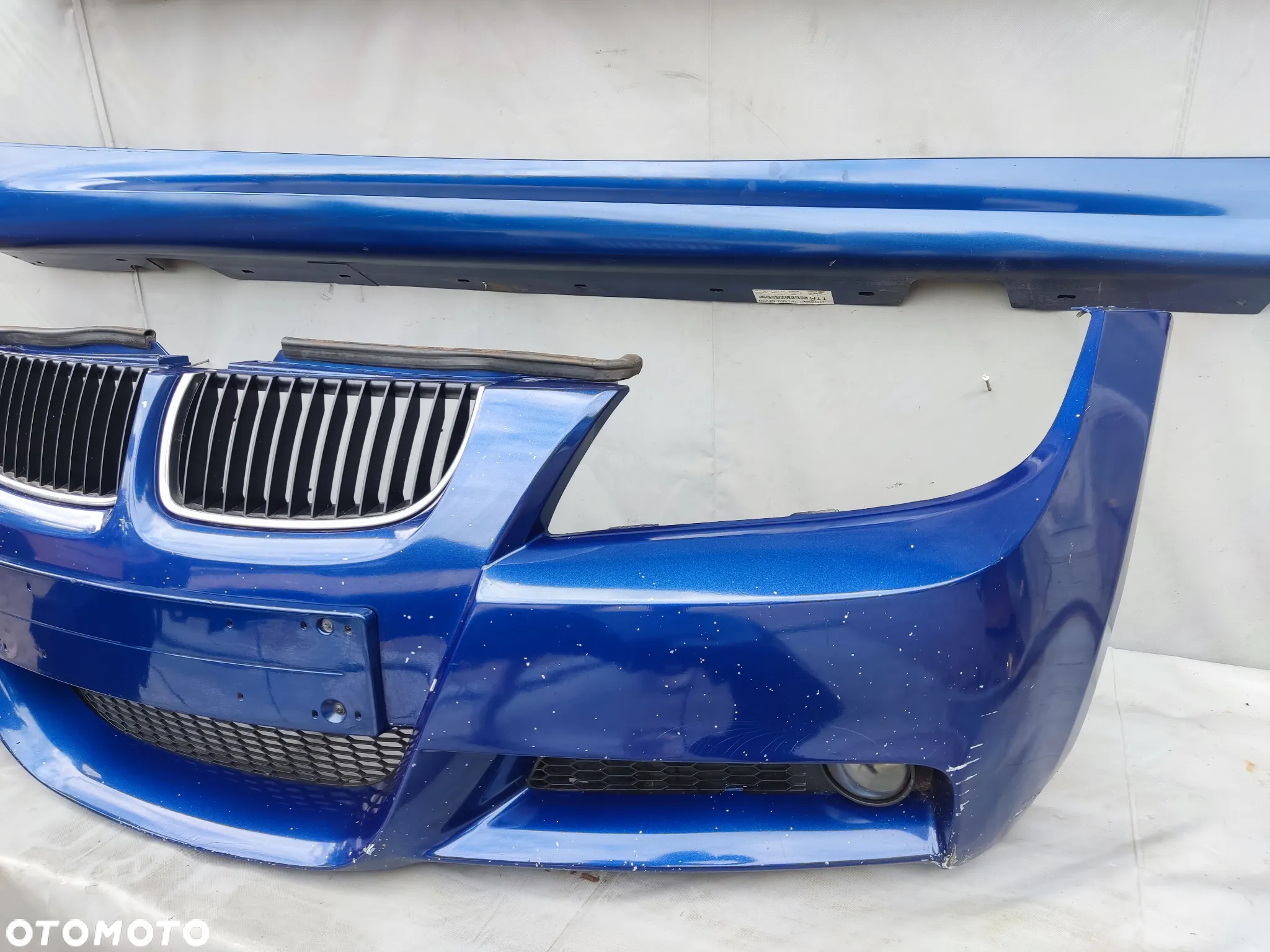 BMW E90 MPAKIET ZDERZAK PRZEDNI TYLNY LISTWY PROGOWE PRÓG PDC KOMPLET LEMANS BLAU - 6