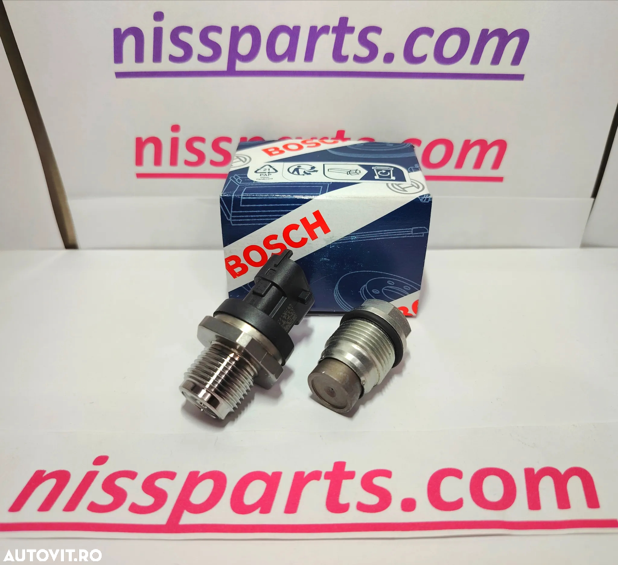 ZD30 Euro4 Senzor presiune+ supapa retur  Rampa de injectie Nissan Atleon, Cabstar, Patrol Renault Maxity, Mascot - 2