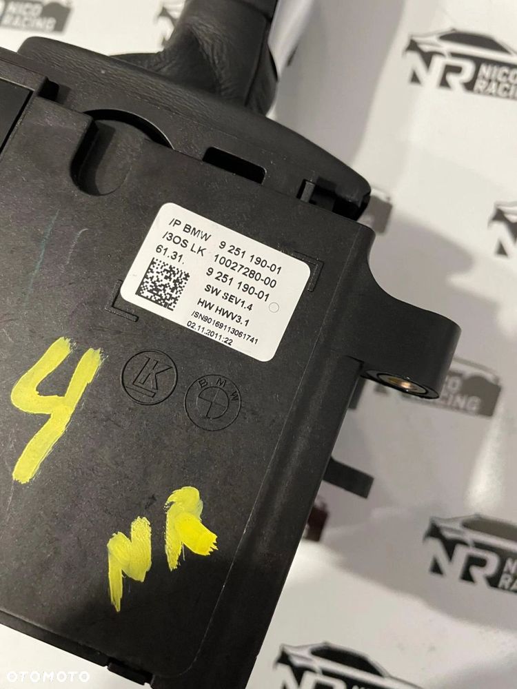 LEWAREK GAŁKA WYBIERAK ZMIANY BIEGÓW BMW 9251190 F06 F12 F13 - 5