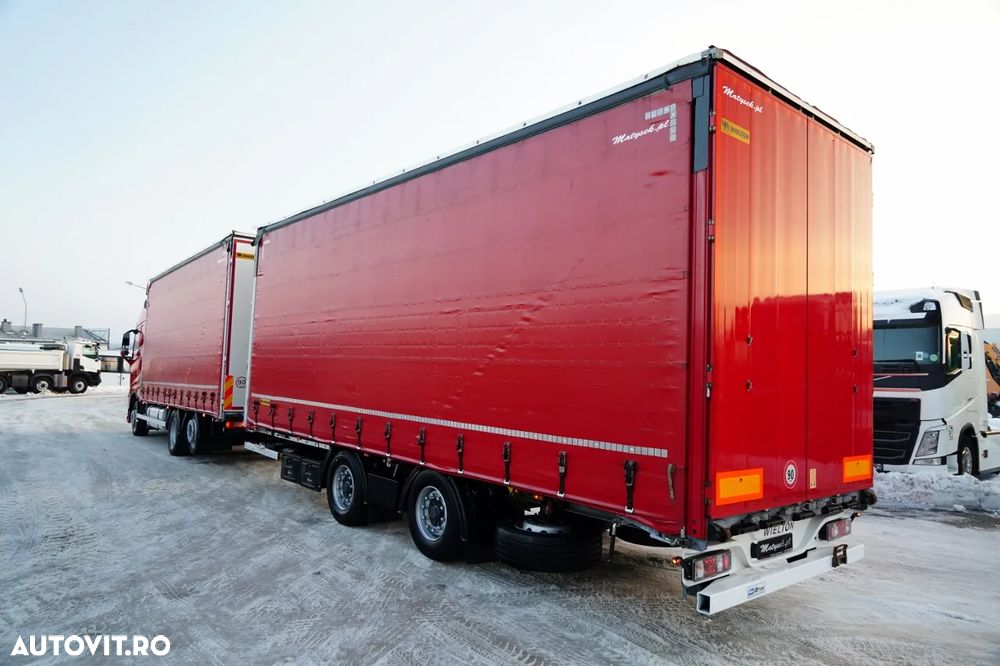 Volvo FH 460 / COMBINAT TANDEM / 120 M3 / TRANSPORT / I-SAVE / I-PARK COOL / PUNTE RIDICATĂ / PUNTE DIRECȚIE / CORTINĂ RANFORSATĂ - 5