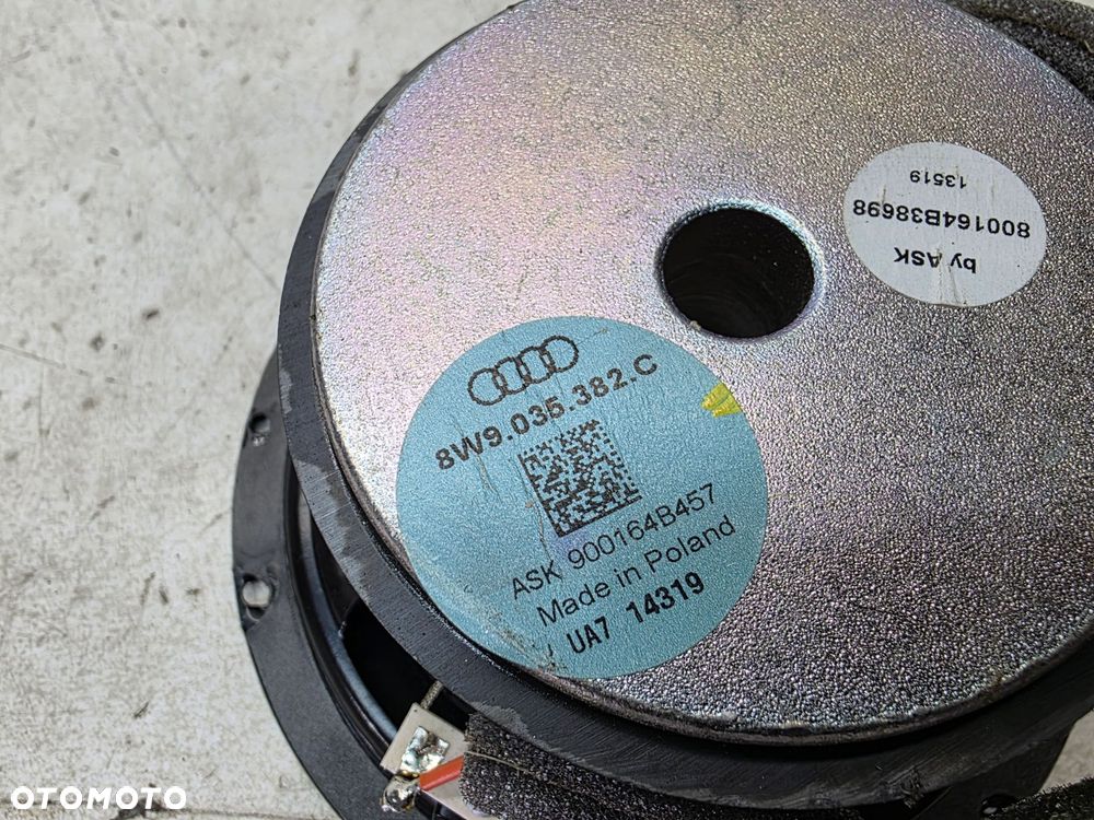 GŁOŚNIK SUBWOOFER TUBA AUDI A4 B9 AVANT A5 8W SPORTBACK 8W9035382B - 10