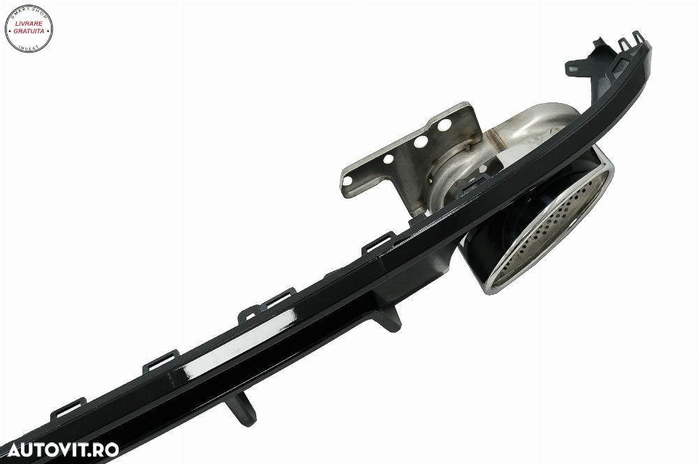 Difuzor Bara Spate si Ornamente Evacuare Audi A6 C8 4K Avant Sedan (2018-up) RS6 D- livrare gratuita - 4