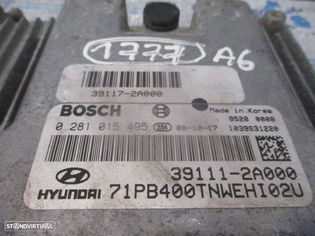Centralina 0281015495 391112A000 HYUNDAI  I20 1 FASE 1 2009 1.4CRDI 90CV 5P BRANCO BOSCH - 4