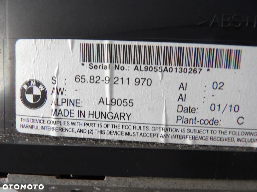 BMW - E91,E90 - EKRAN NAWIGACJI - 9211970 - 2