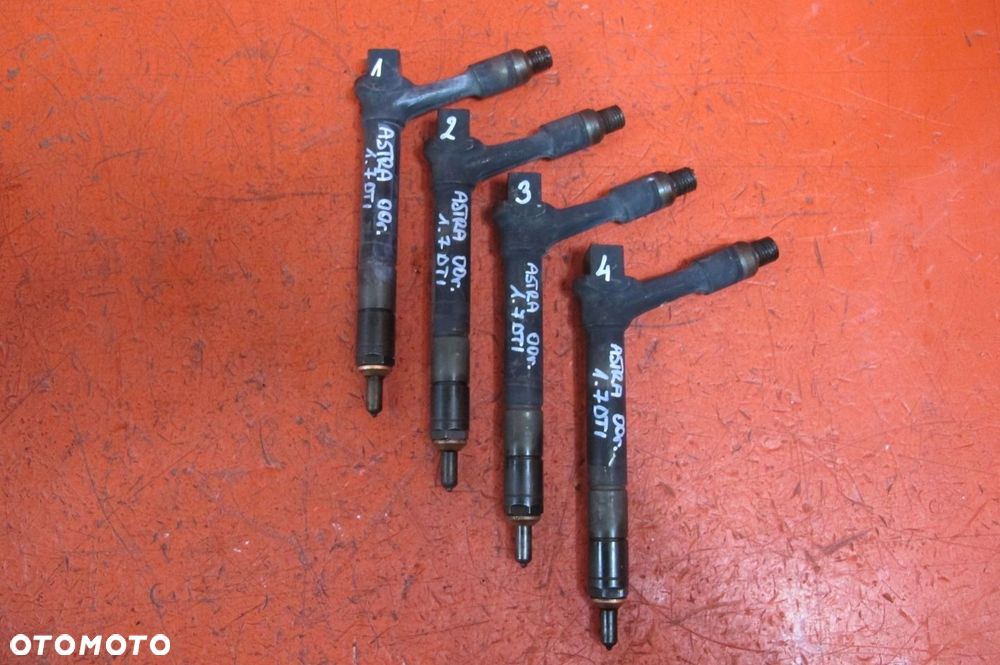 WTRYSKI WTRYSKIWACZE WTRYSK DELPHI OPEL 1.7 DTI TJBB01901D 4-SZTUKI Y17DT - 1
