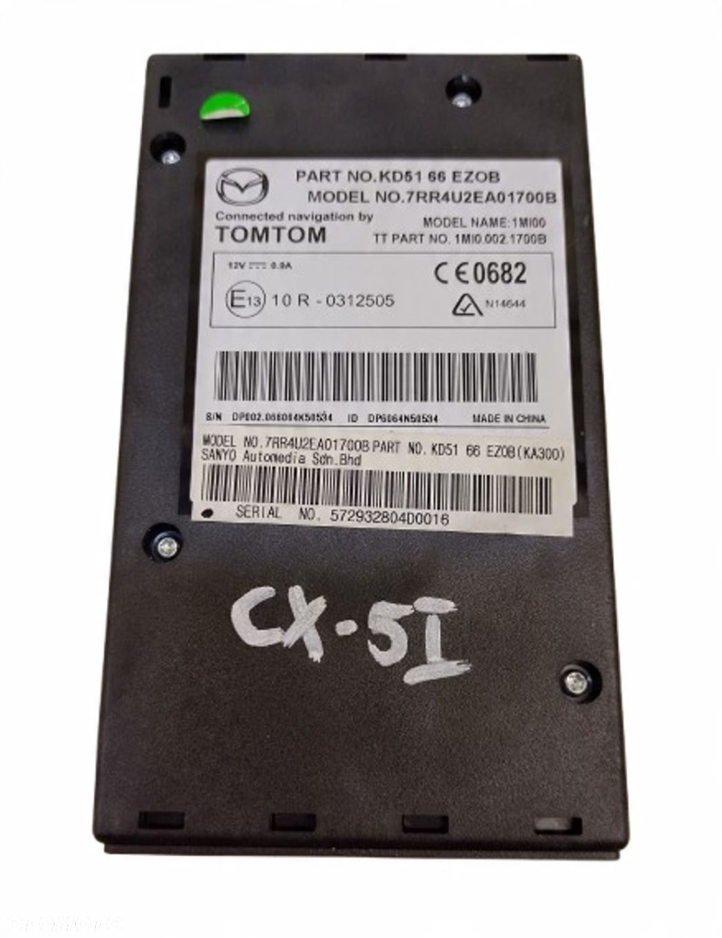 MAZDA CX-5 1 I 12-14 PRZED LIFT MODUŁ CZUTNIK NAWIGACJI GPS Z KARTĄ TOMTOM - 1