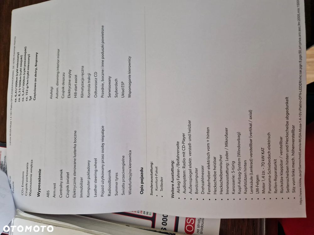 Lancia Musa 1.4 16v Automatik Platino Plus - 25