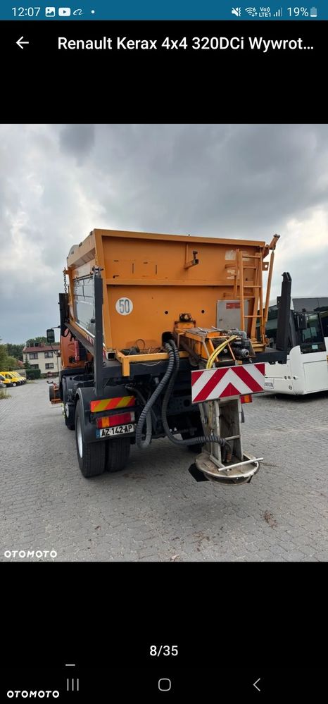 Renault Kerax 4x4 320DCi Wywrotka 3str 2004r. Klima SPECJALNY Solarka ACOMETIS Piaskarka Pług - 11