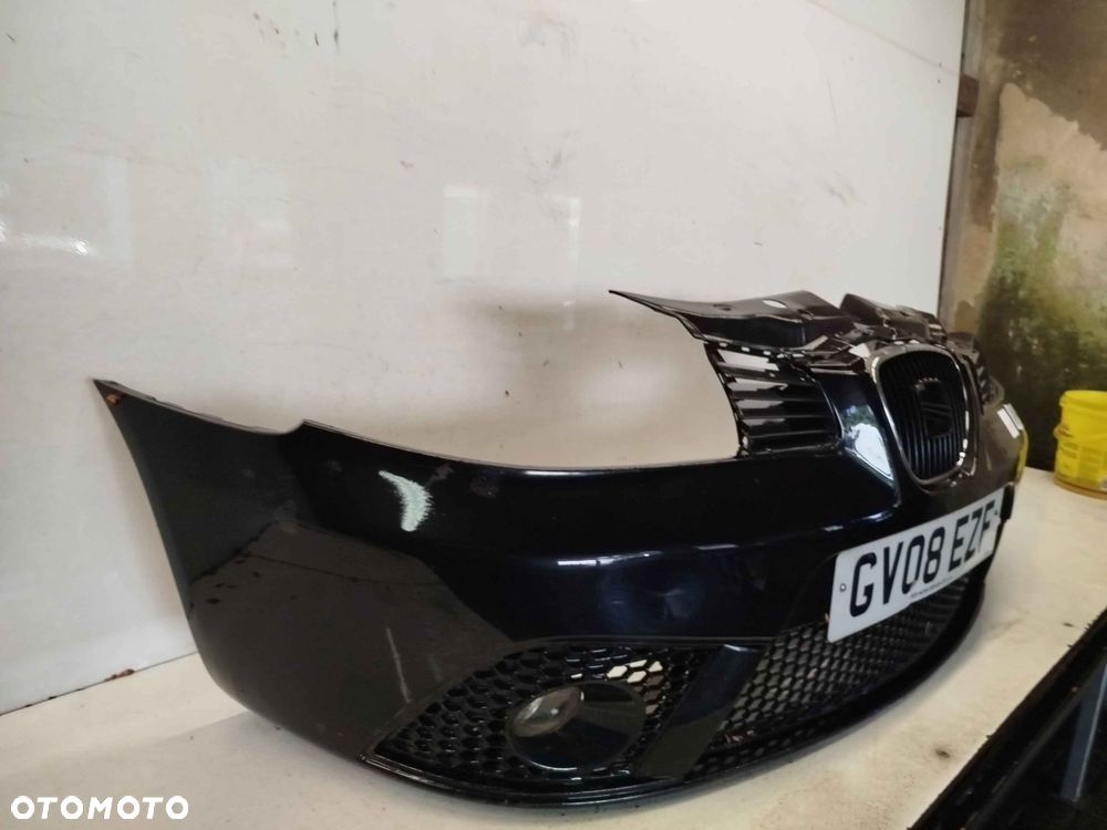 + ZDERZAK PRZÓD PRZEDNI SEAT IBIZA 3 III 6L LIFT FL LC9Z CZARNY HALOGENY - 3