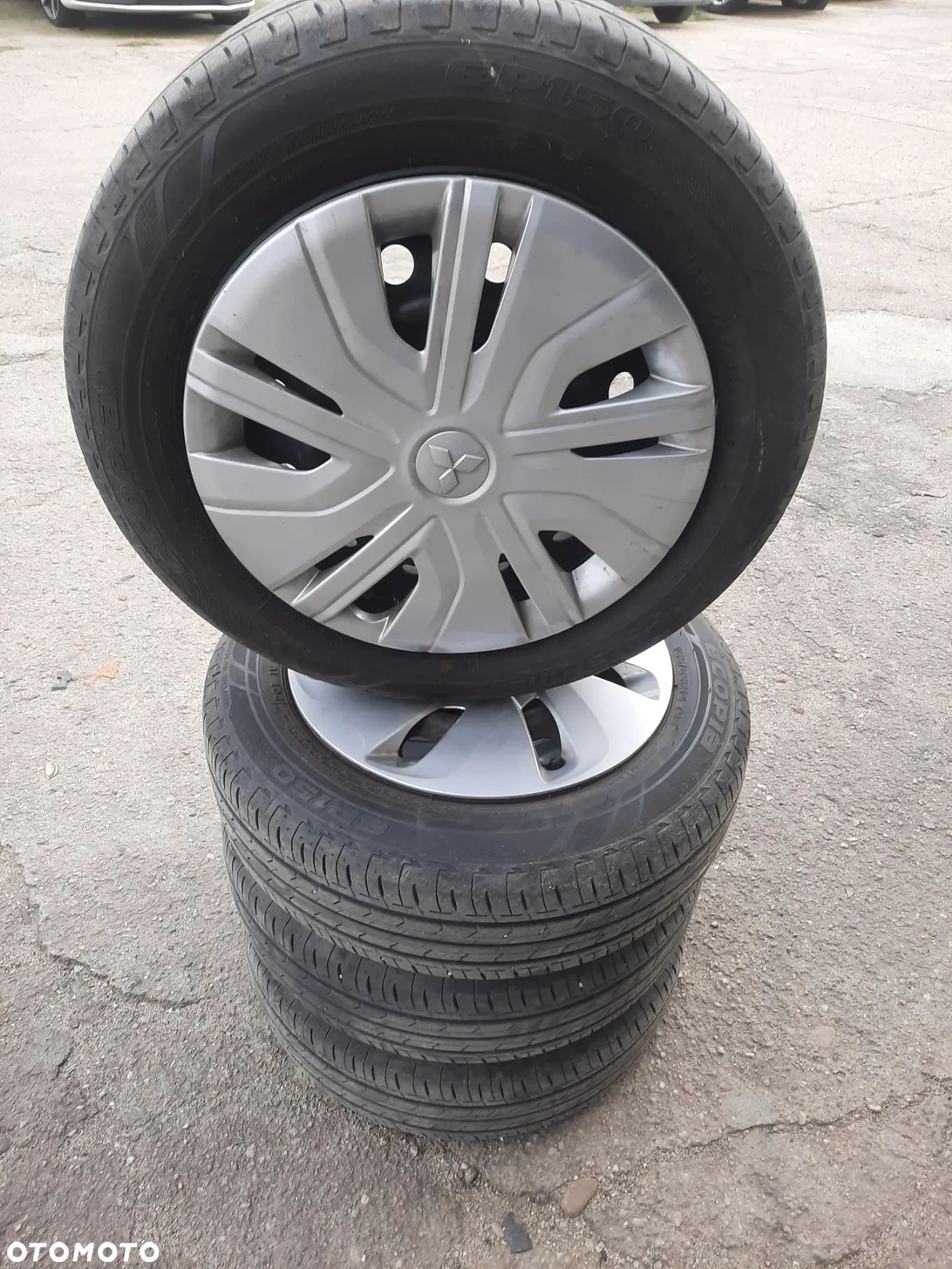 Koła 14 Mitsubishi 4x100 opony Semperit 165/65R 14 letnie - 1