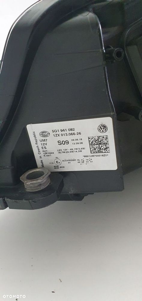 VW GOLF VII LIFT R-LINE LAMPA PRZÓD PRAWA FULL LED 5G1941082 - 8