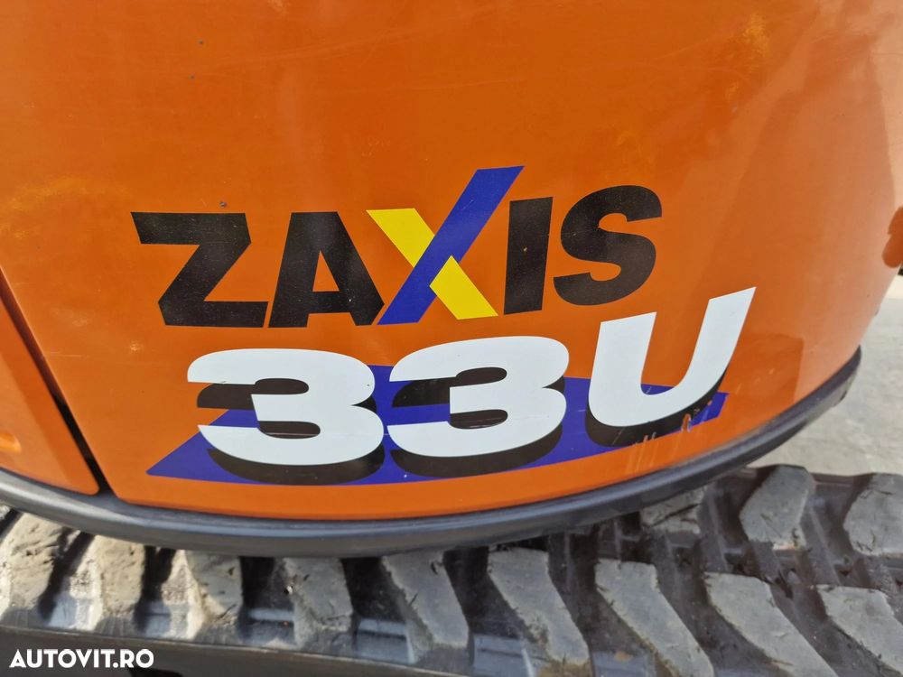 Hitachi ZX33U-6, Masa Operationala 3,7t, 2023, 1.305h, CUPLA RAPIDA HIDRAULICA+3 CUPE NOI, SistemAntifurt, Inst picon, senile 80% bune, Aer conditionat, Adancime sapare 5m, Ridica 2,8tone, Motor 25CP, posibilitate leasing 4 ani, CA NOU-PROMOTIE 36900 EUR+Tva - 20