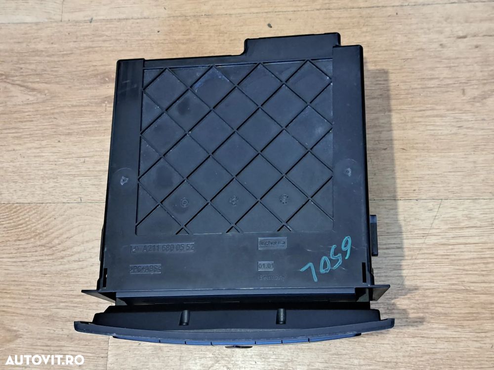 Panou comenzi Consolă Centrală Mercedes W211 E-Class FULL OPTIONS (Scaune Ventilate/Încălzite) + Magazie 6 CD – Lemn Rădăcină Nuc – Cod A2116800552 - 3