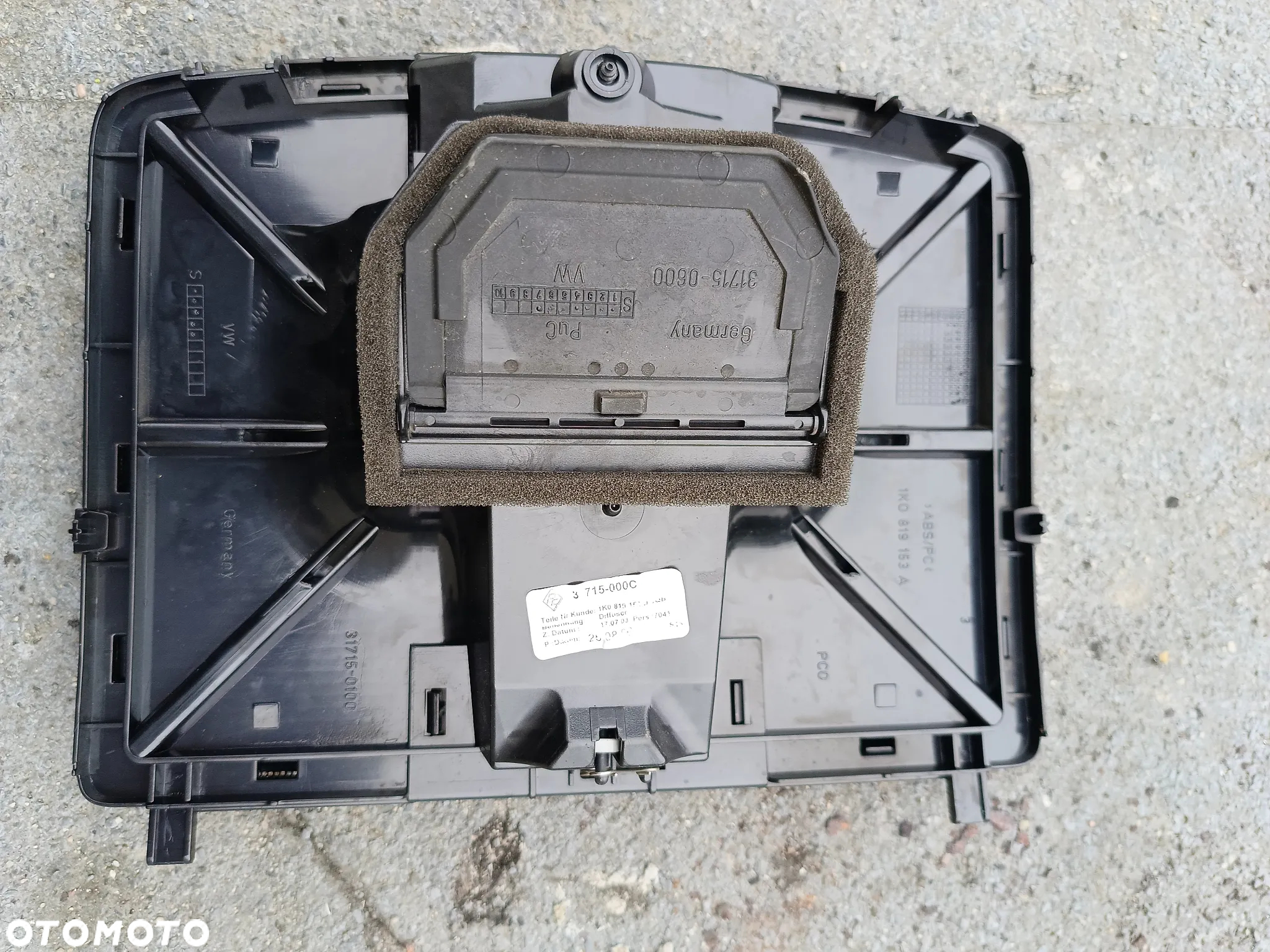 1K0819153A kratka nawiewu centralna vw golf V 5 - 6