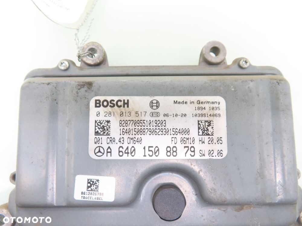 STEROWNIK MERCEDES W245 B 180 CDI A6401508879 0281013517 - 4