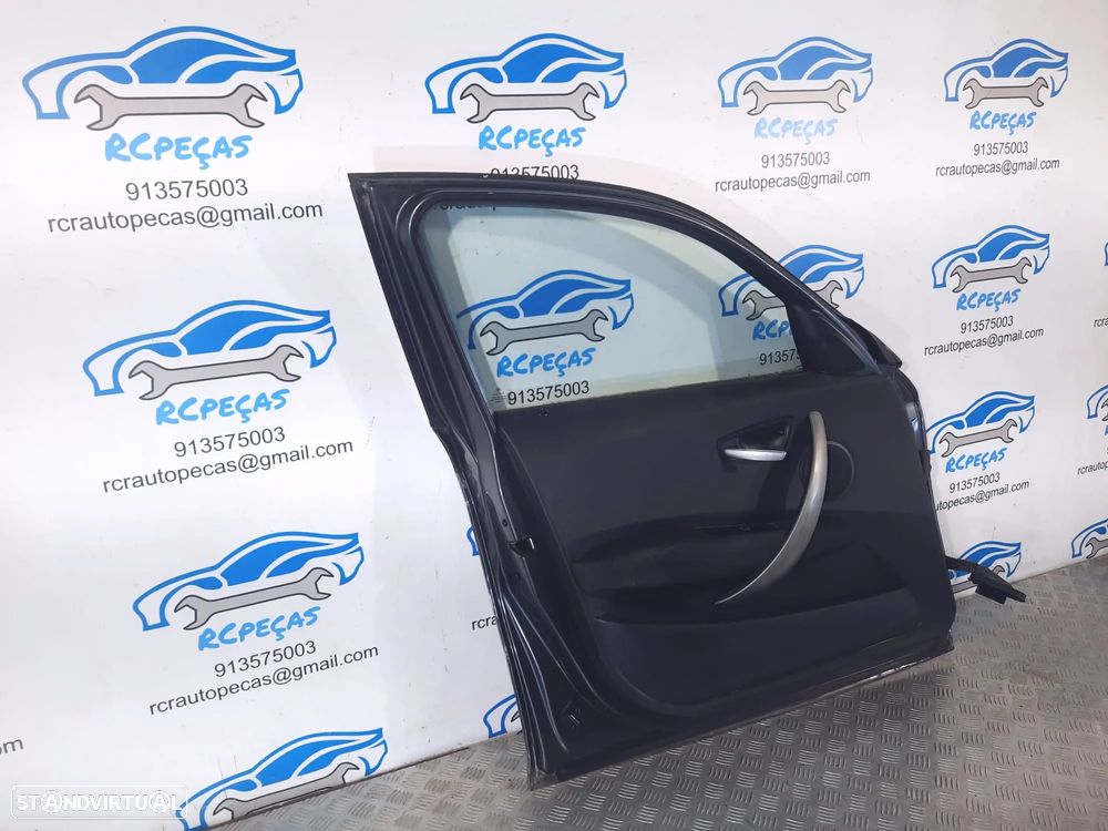 PORTA FRENTE FRONTAL ESQUERDA  BMW SERIE 1 E87 41517191011 QUARTELA FECHO ELEVADOR MOTOR PUXADOR VIDRO - 5